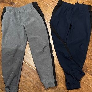 Kids' Gray and Navy Jogger Pants